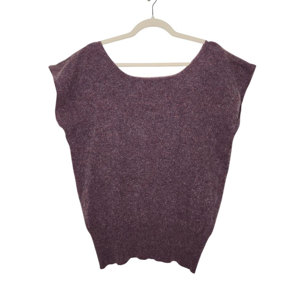 Vintage Mohair Blend Cutoff Sweater Oversized Shirt 80s 90s Medium Shirt
